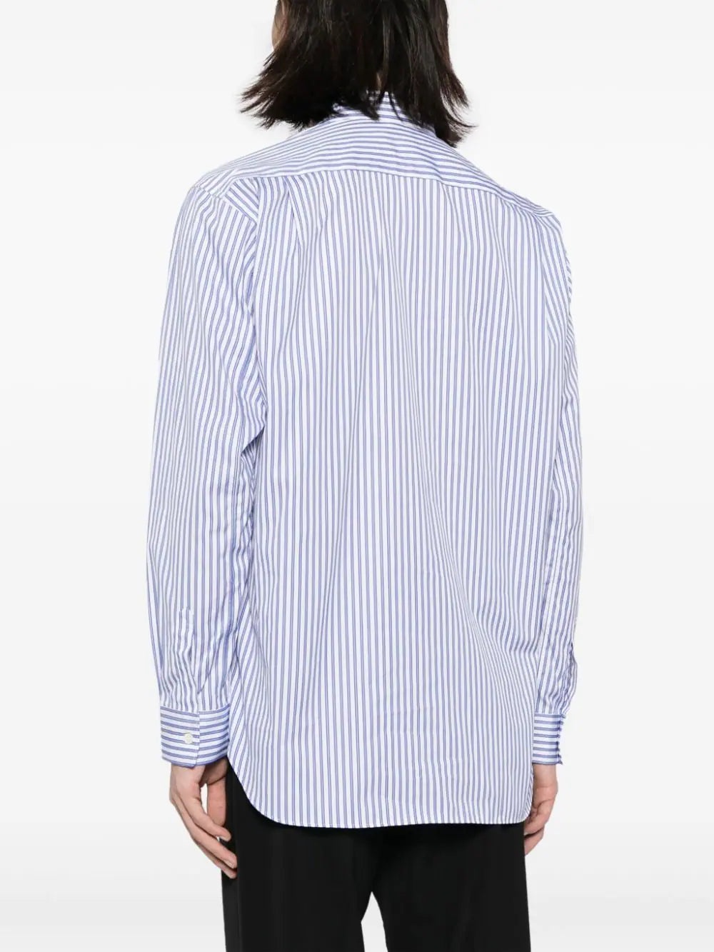 STRIPPED PATCHWORK COTTON SHIRT - 3