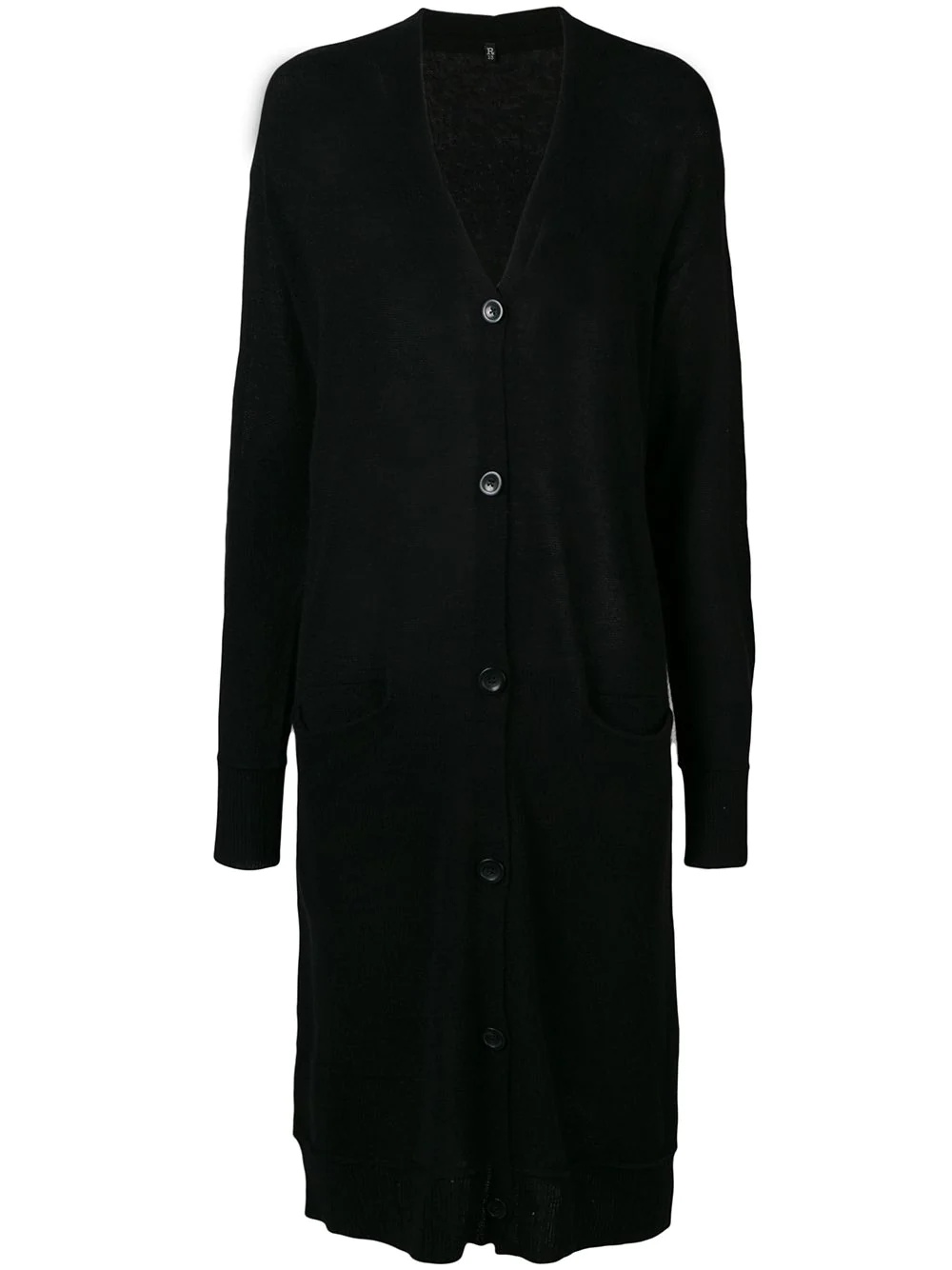 cashmere long length cardigan - 1