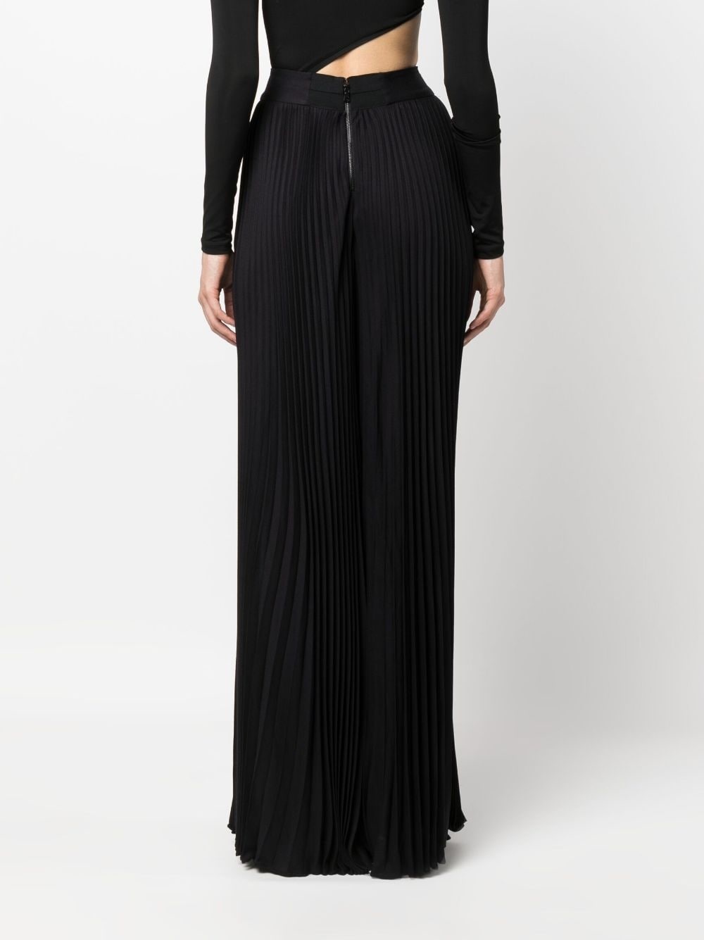 Copen pleated high-waist palazzo trousers - 4