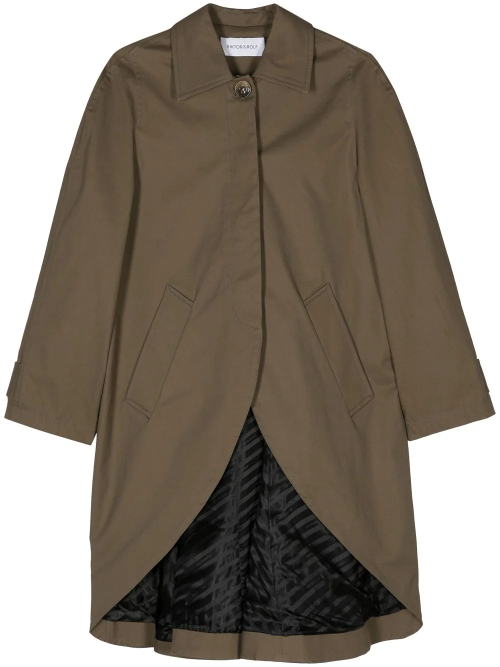 Godet canvas trench coat - 1