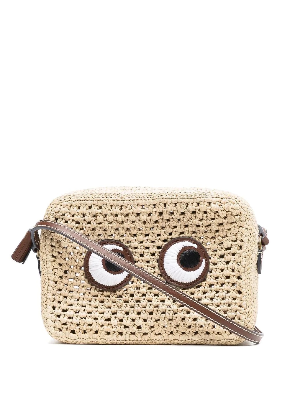 Raffia Eyes crossbody bag - 1