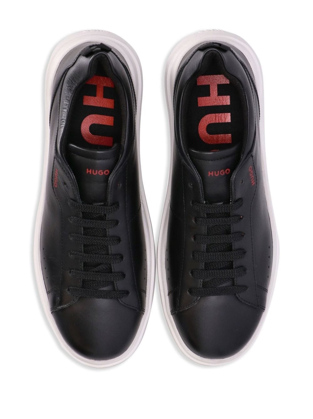 logo-debossed leather low-top sneakers - 4
