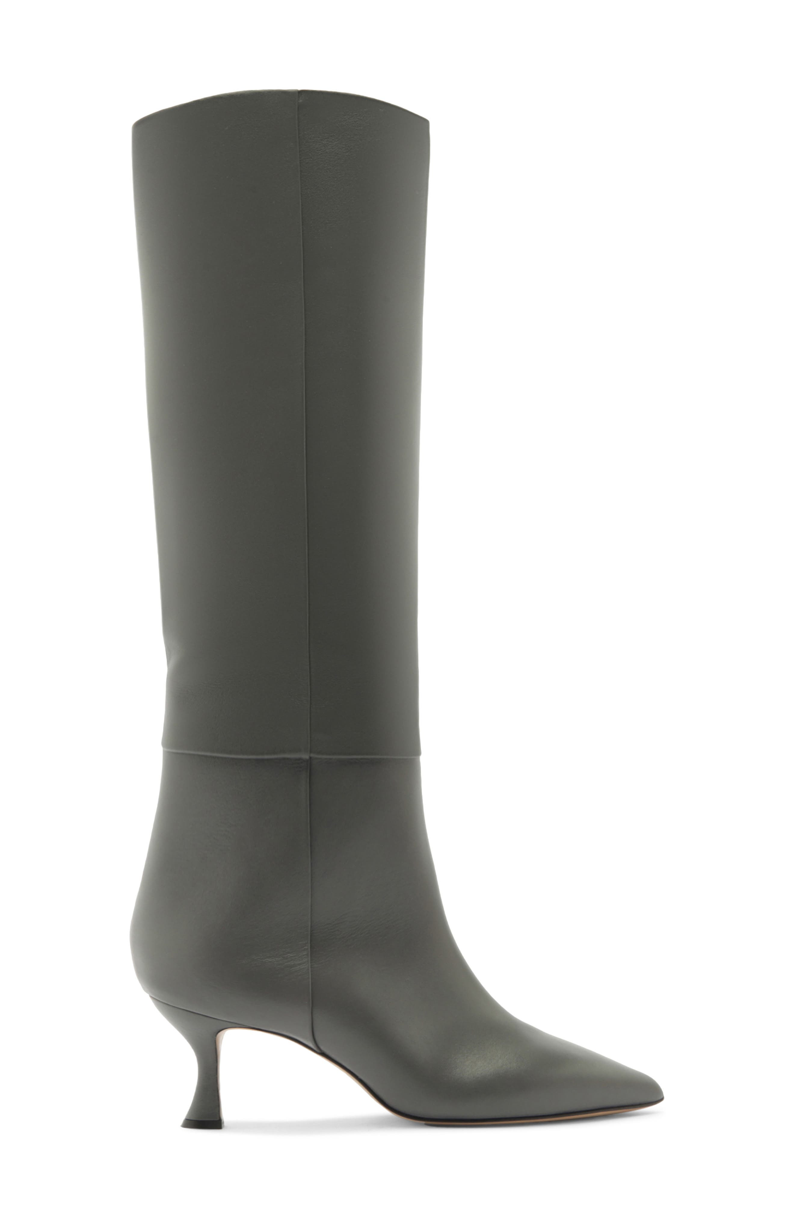 Alexandre Birman Brena Pointed Toe Knee High Boot in Cement at Nordstrom - 3