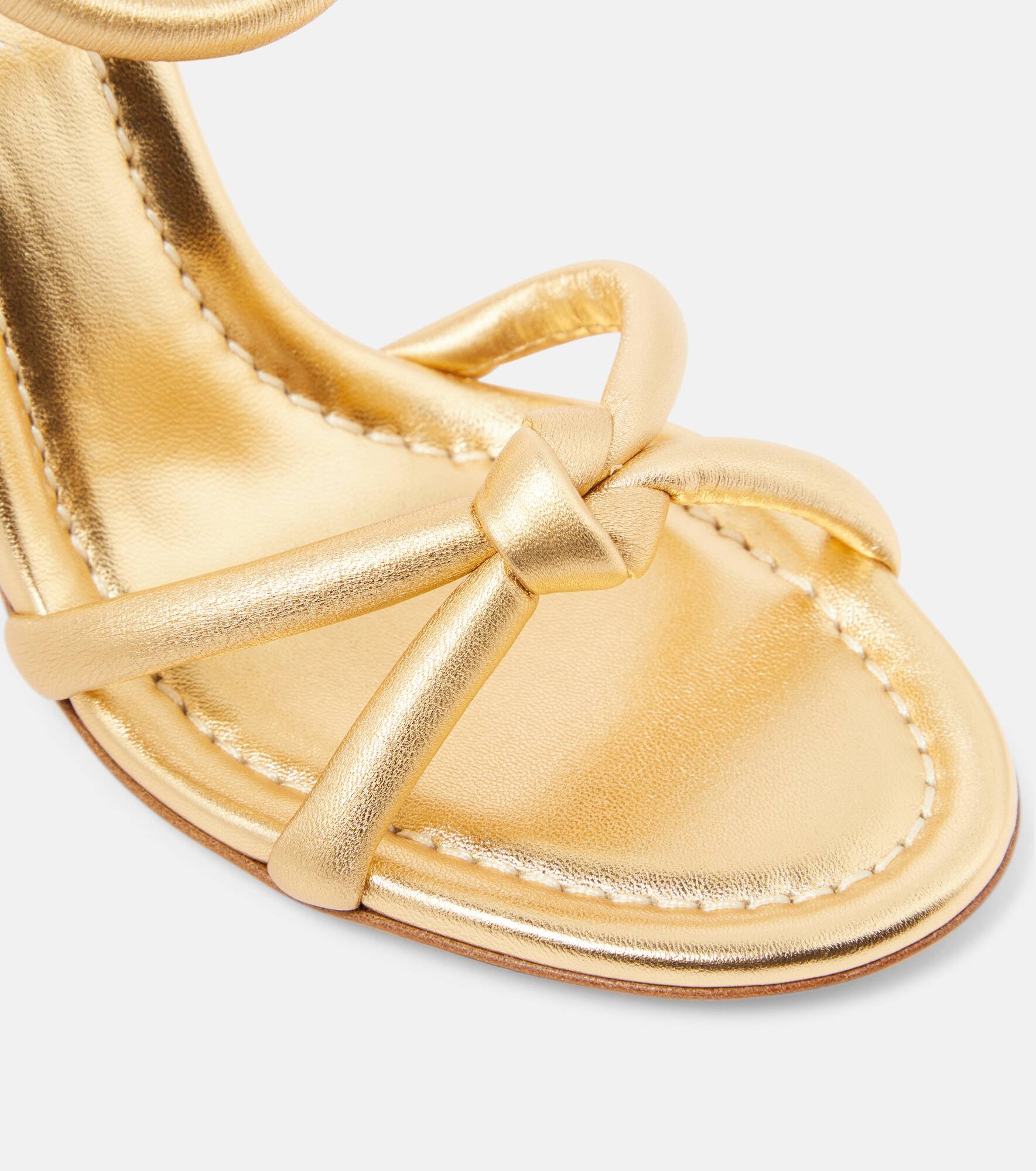 Cassis metallic leather sandals - 6