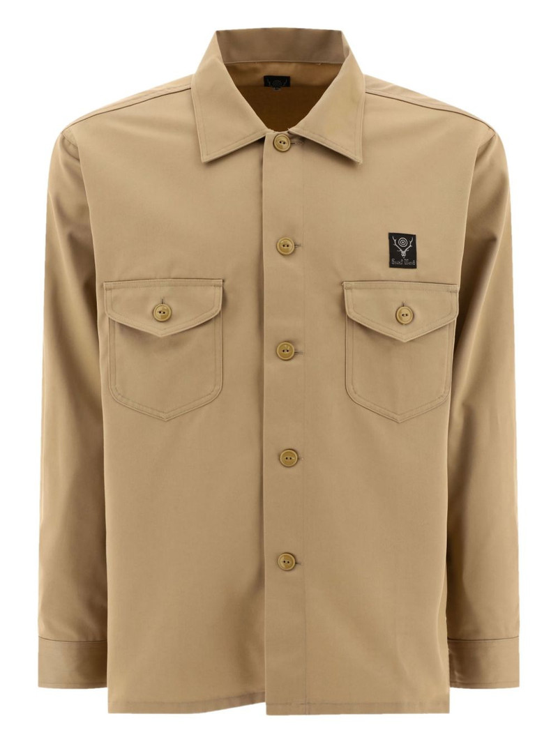 patch-pocket button-down shirt 1