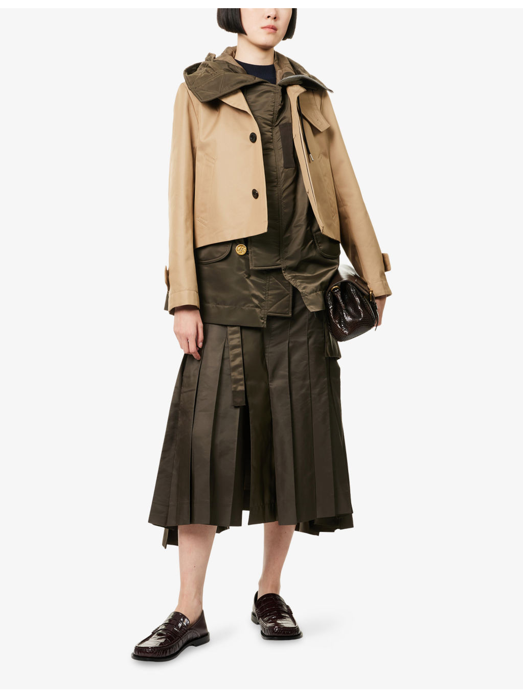 Layyered Hooded Cotton-Gabardine Blouson Jacket - 2