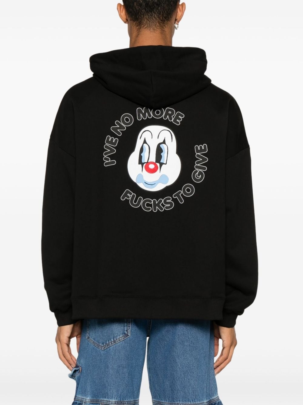 clawn-print hoodie - 4