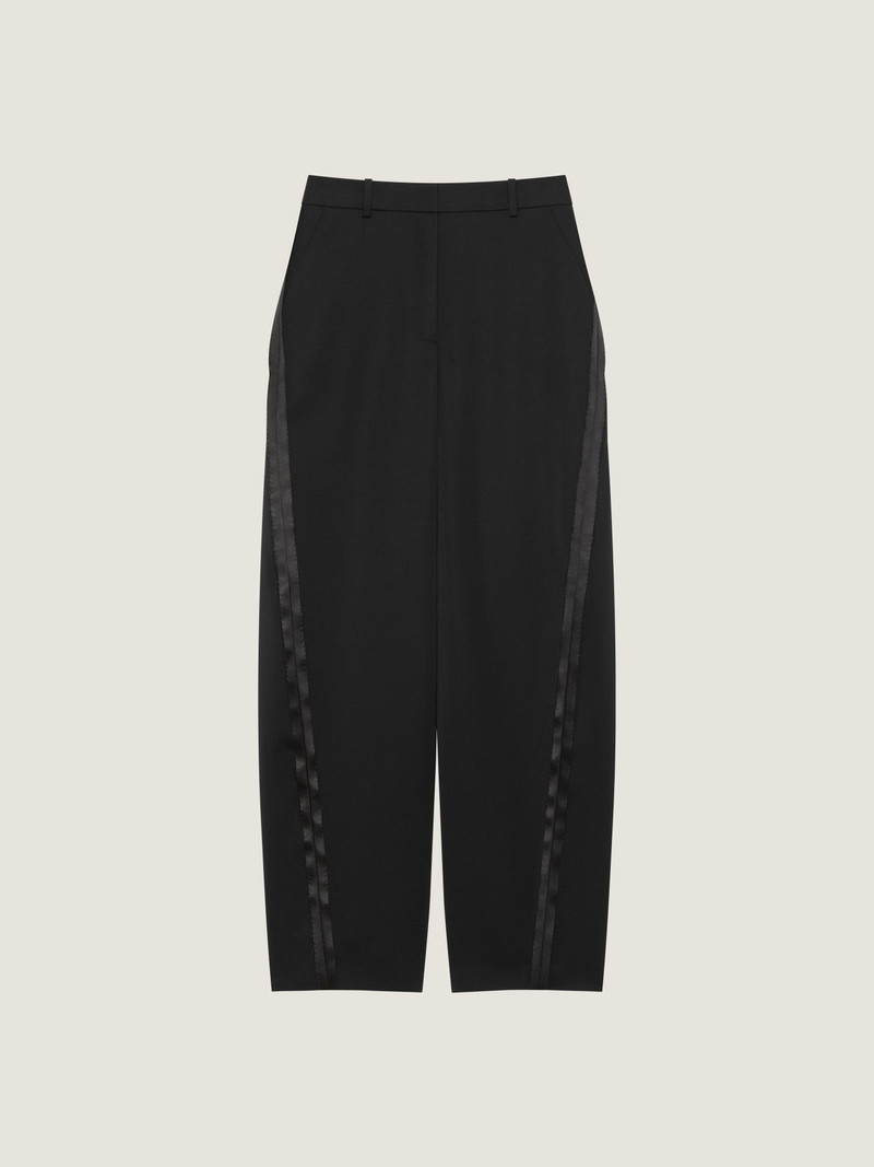 COCOON PANTS IN WOOL WITH INSIDE-OUT DETAIL 1