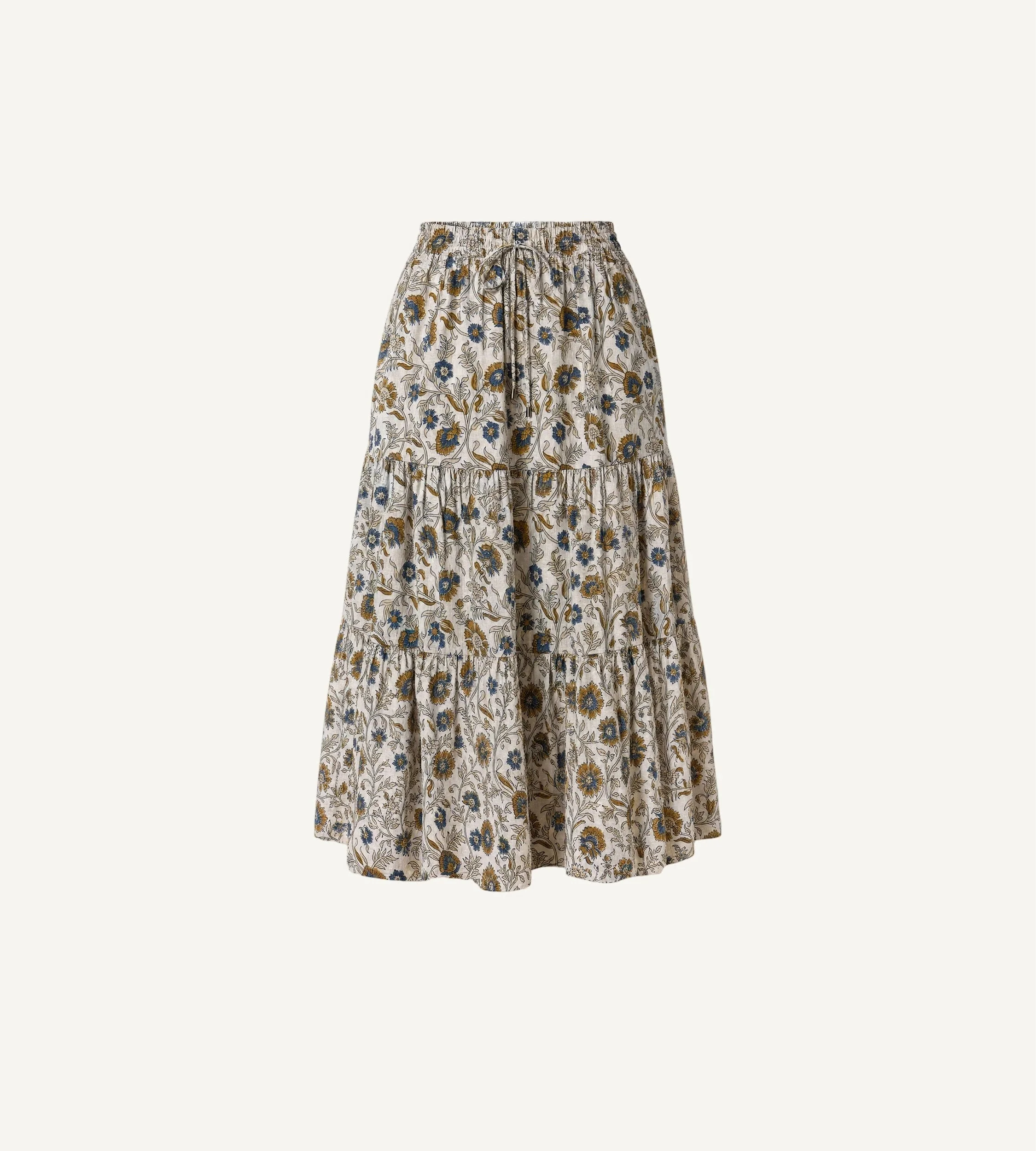 CHELSEA MIDI SKIRT | FLORAL POLKA - 1