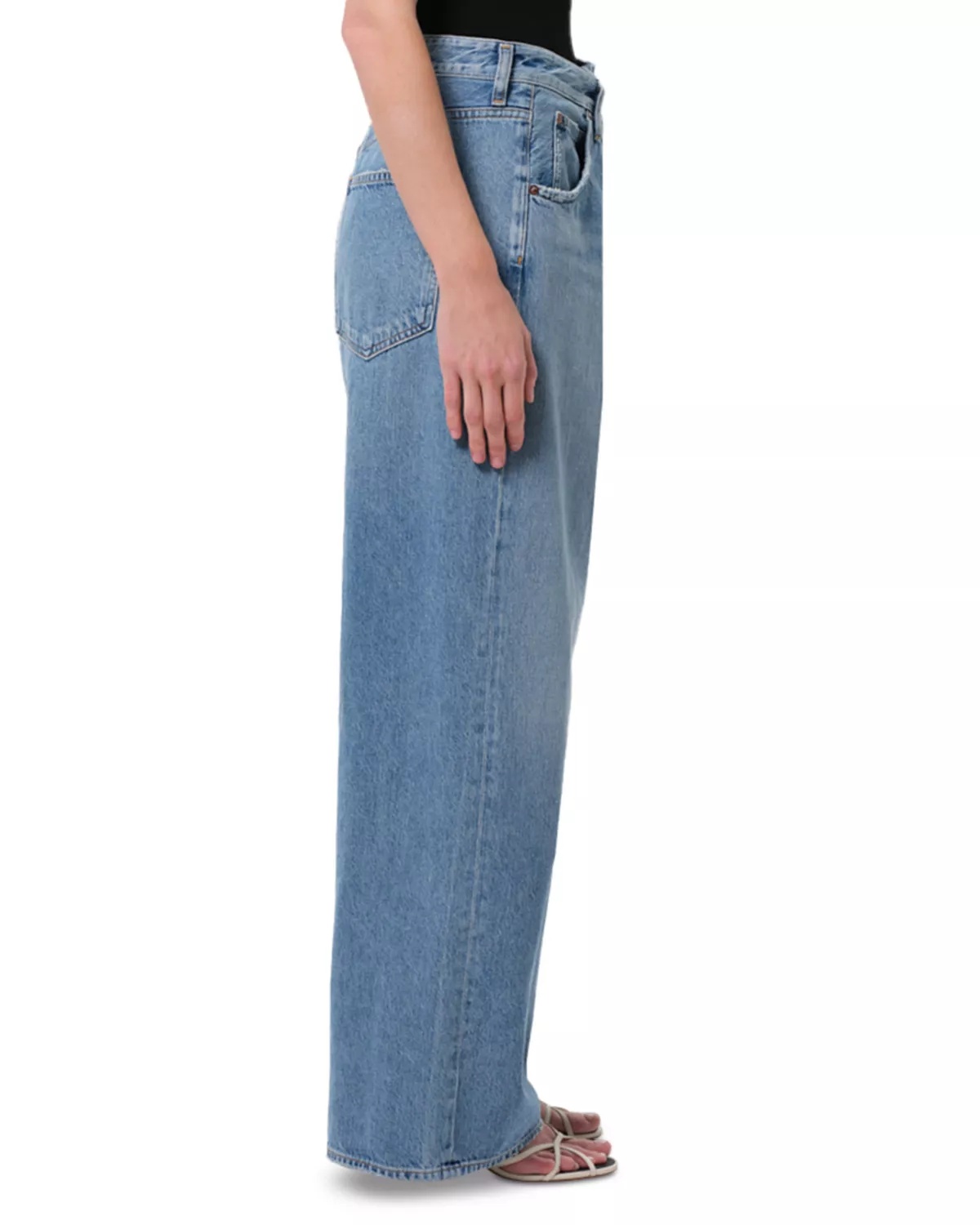 Vana Fold Wide Leg Jeans in Mantra - 4