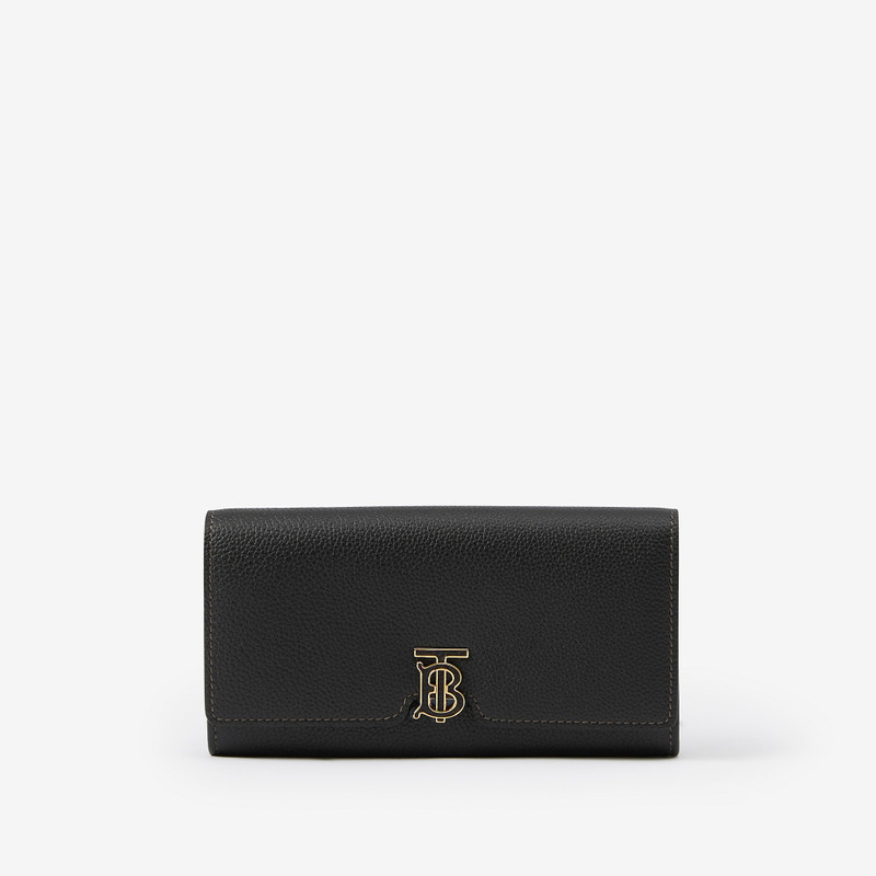 Monogram Motif Grainy Leather Continental Wallet 1