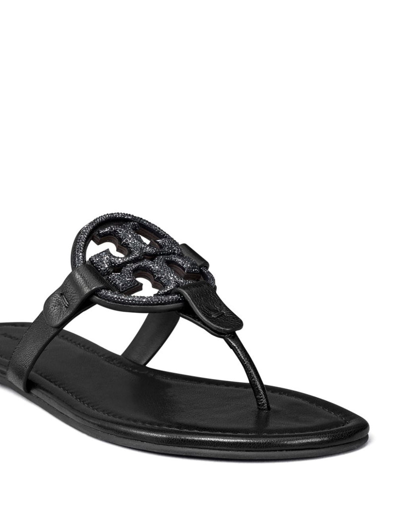 Miller Pavé leather sandals 3