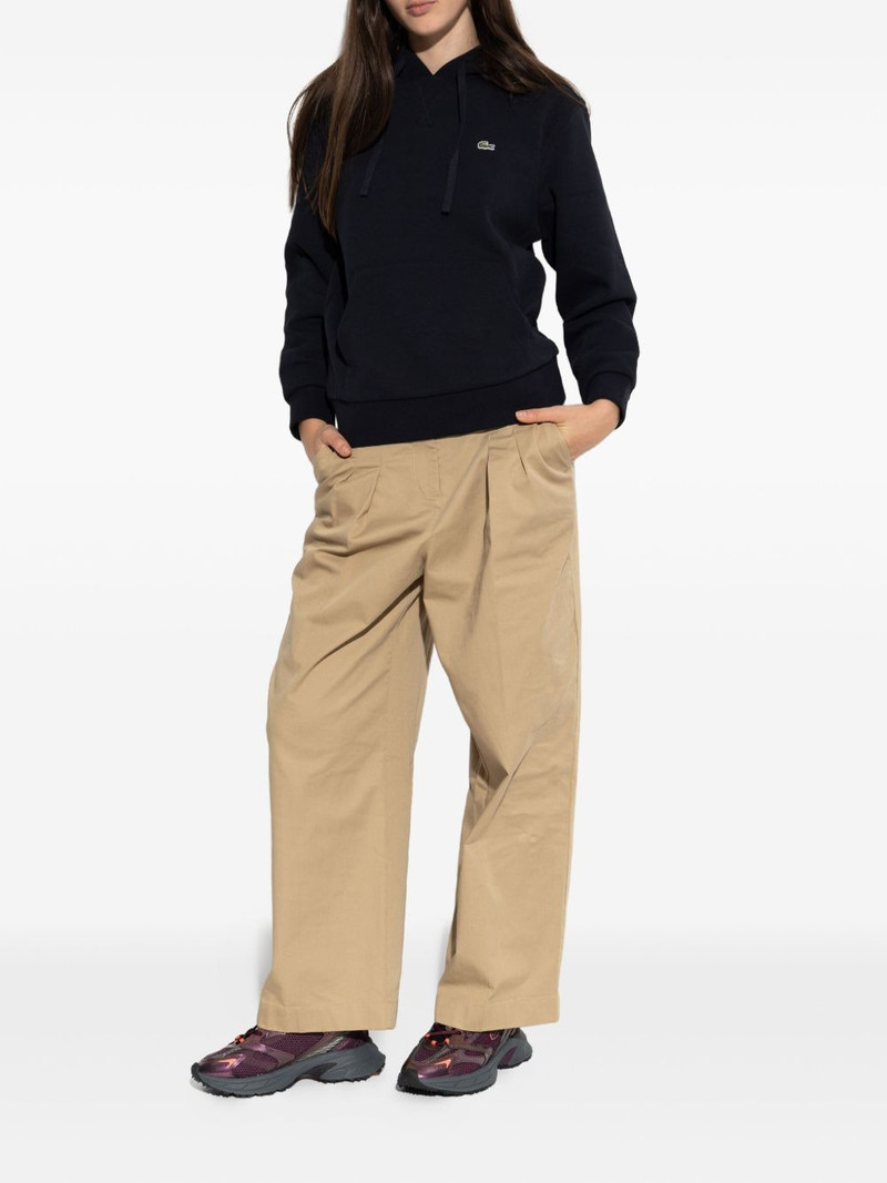 LACOSTE logo-detail hoodie outlook