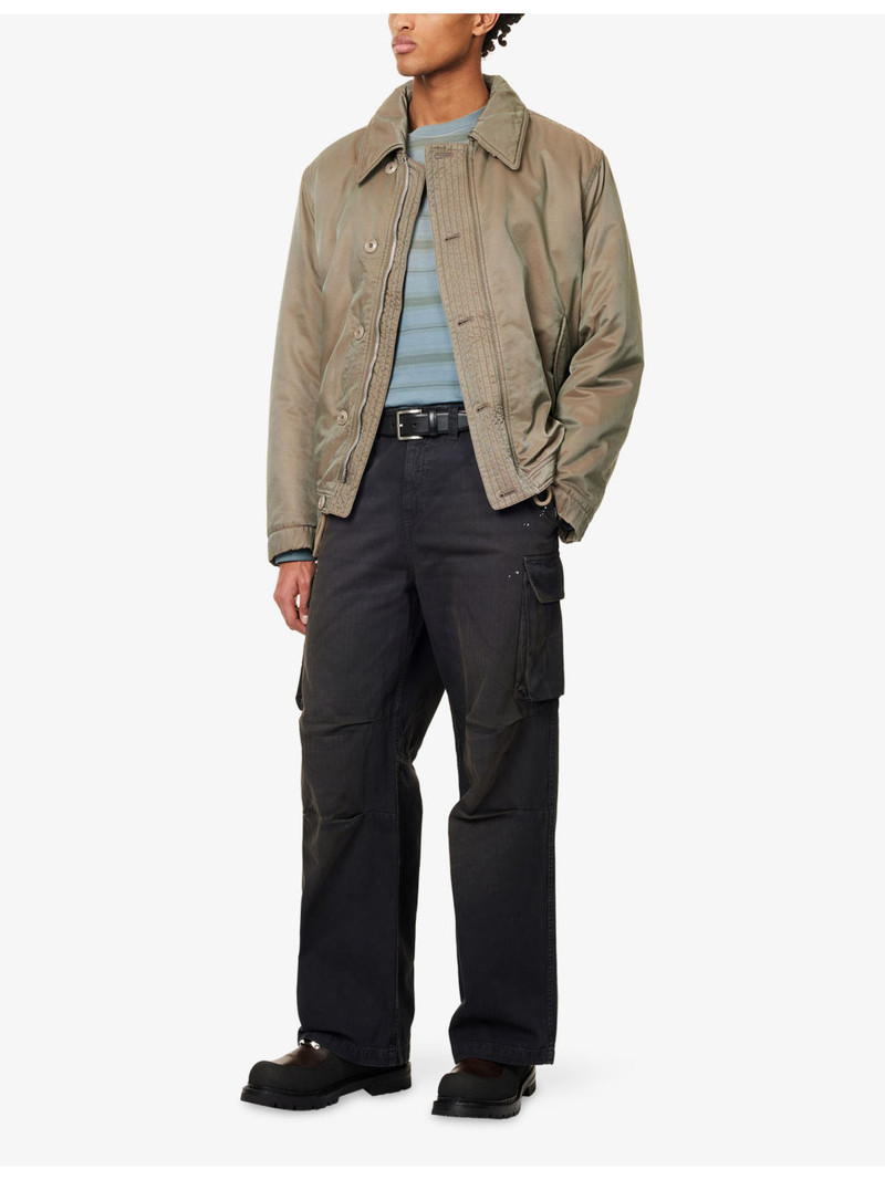 Our Legacy Mount Wide-Leg Cotton Cargo Trousers outlook