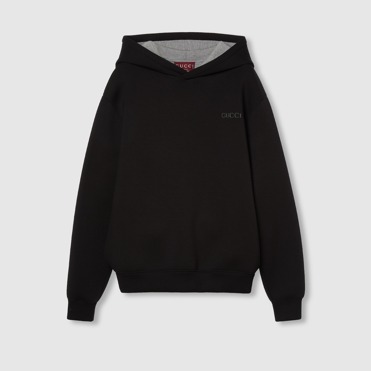 Viscose jersey hooded sweatshirt - 1