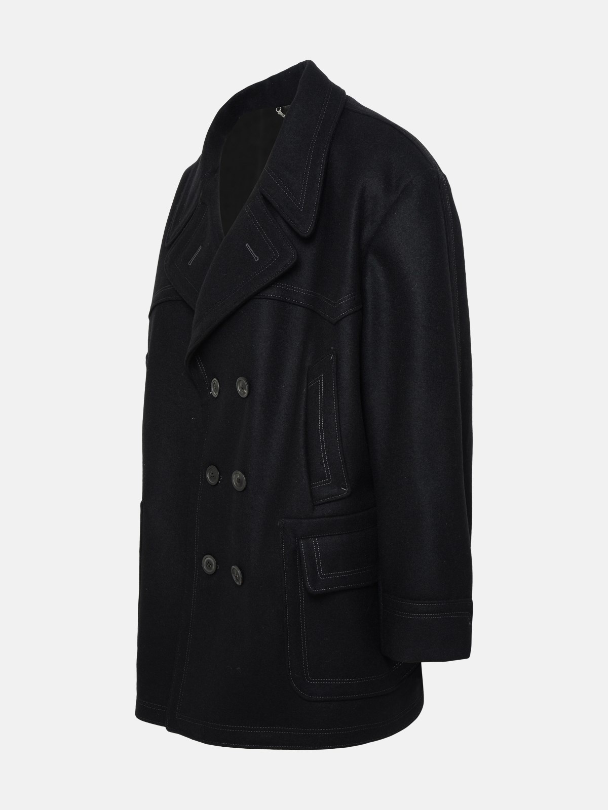 Black wool coat - 2