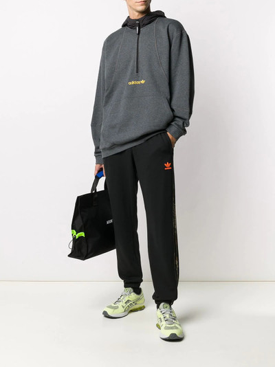 adidas tri-stripe tracksuit bottoms outlook