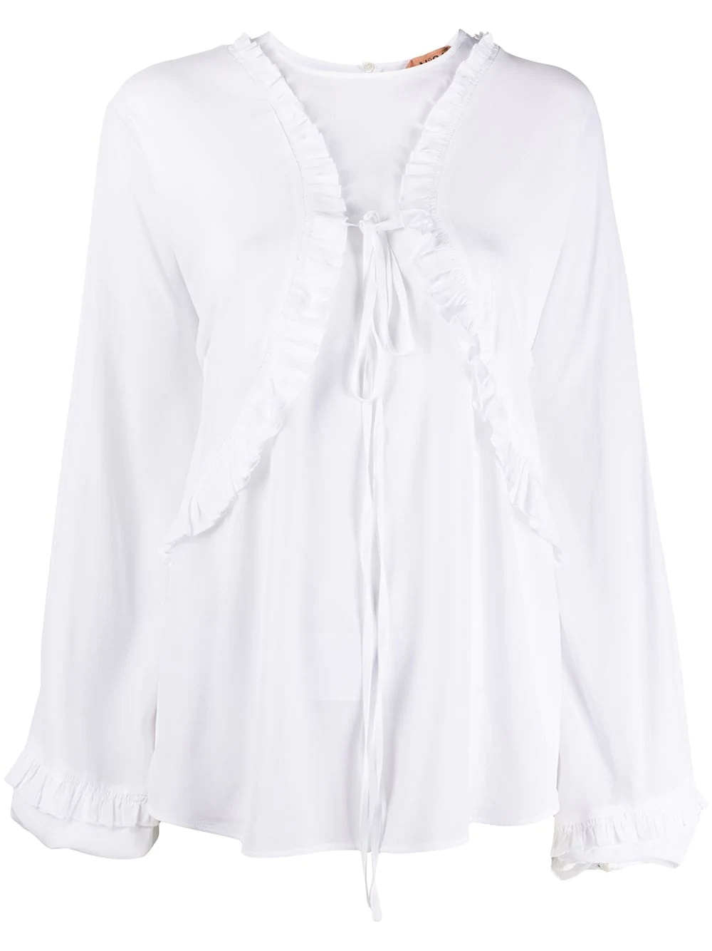 bishop sleeved ruffle top - 1