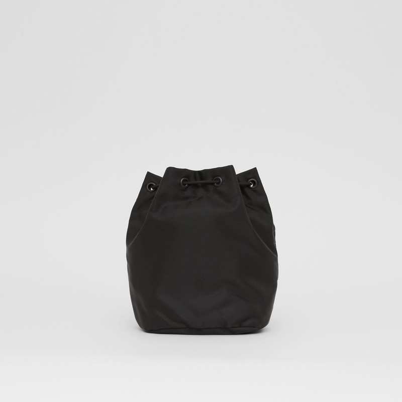 Logo Print Nylon Drawcord Pouch 8