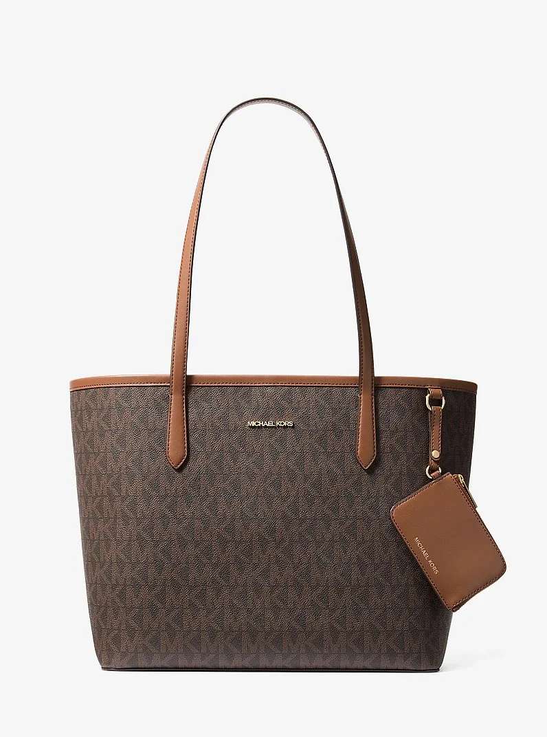 Jet Set Large Signature Logo Tote Bag - 1