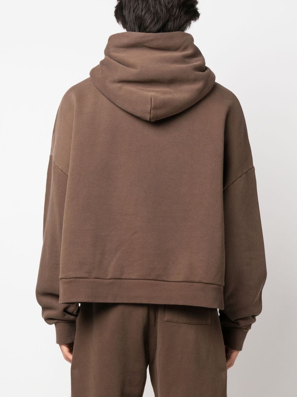 drop-shoulder cotton hoodie - 5