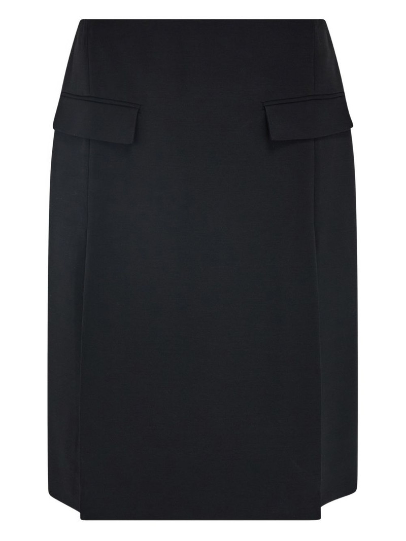 double-slit midi skirt 1