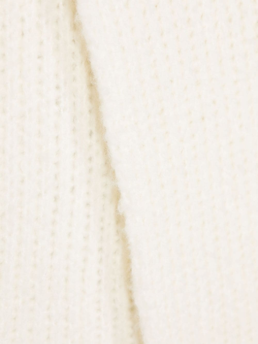 waffle-knit fringed scarf - 3