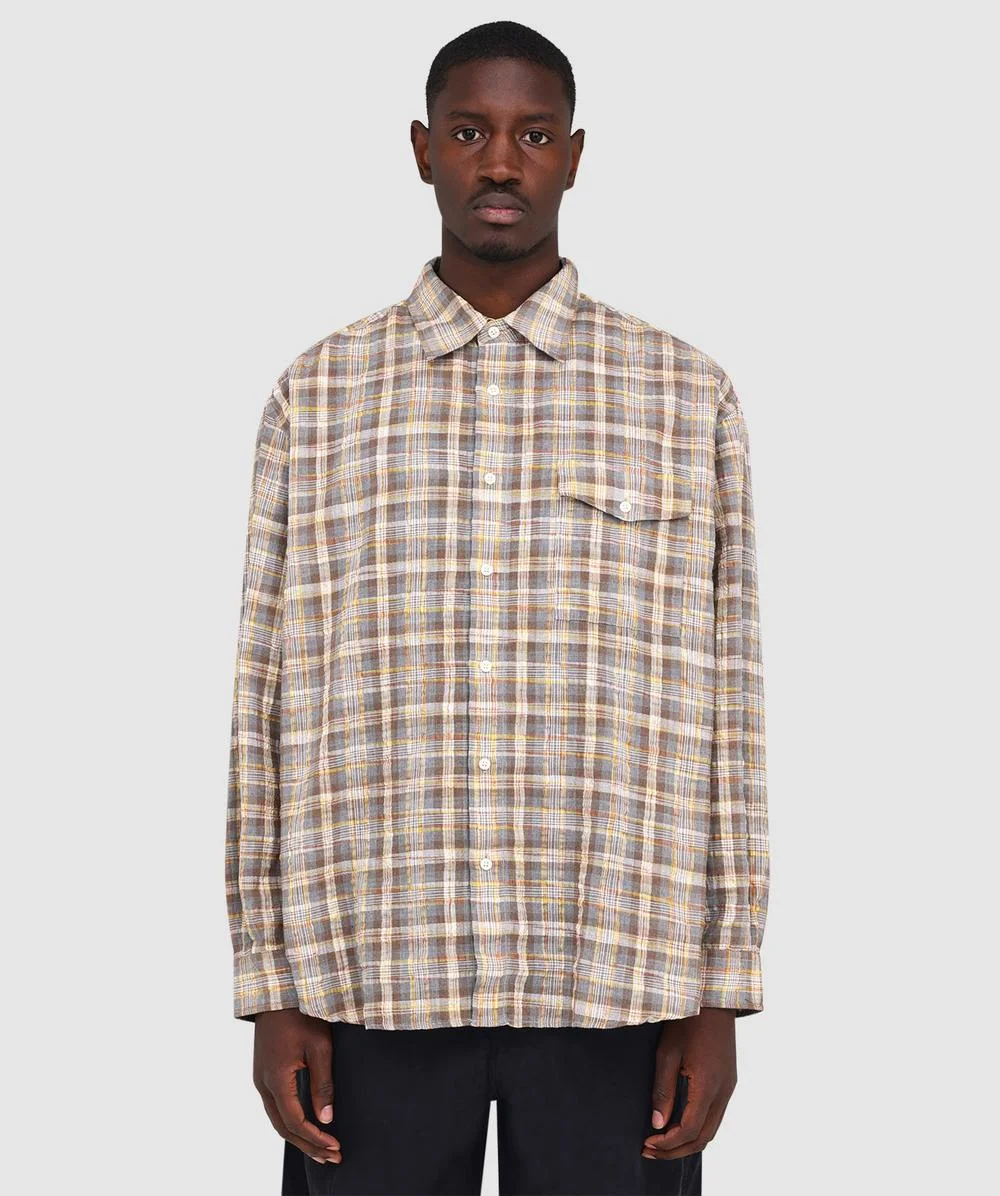 Uneven check shirt - 1