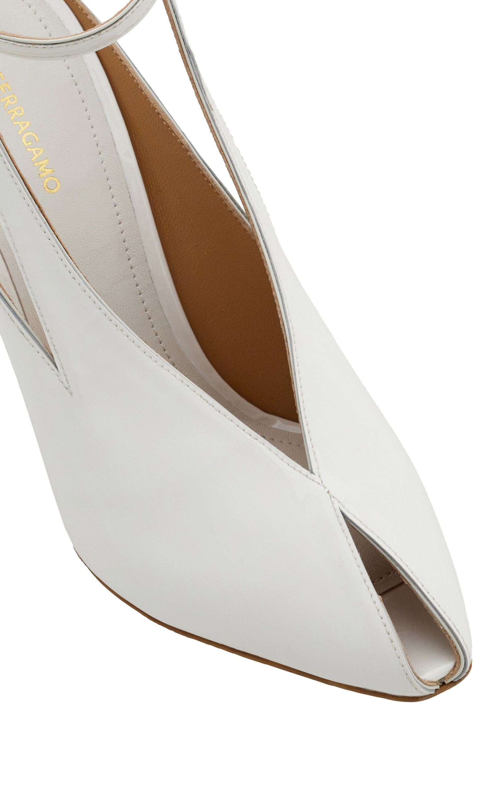 Arcadia Leather Wedge Pumps white - 6