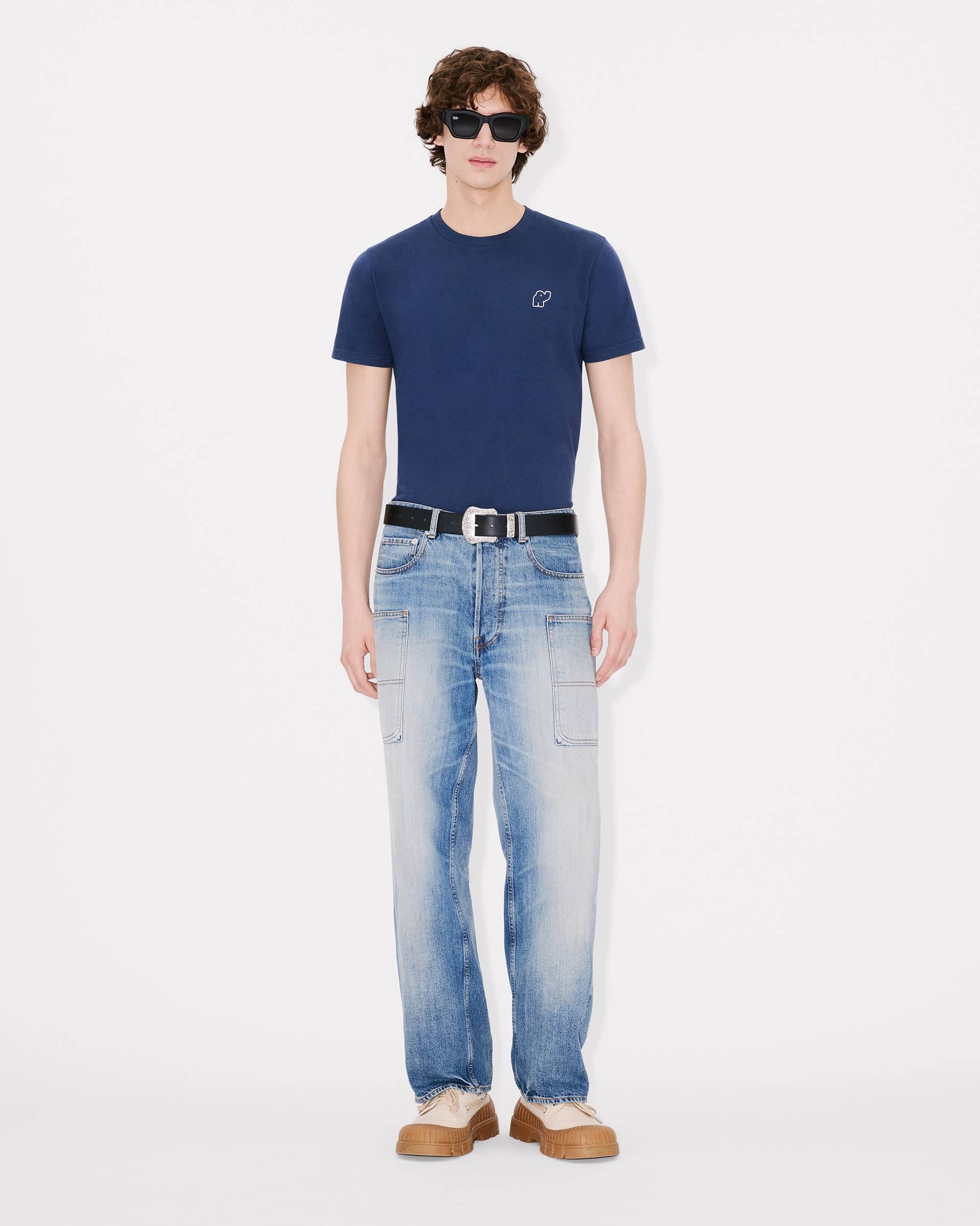 'KENZO Elephant Logo' embroidered slim T-shirt - 5