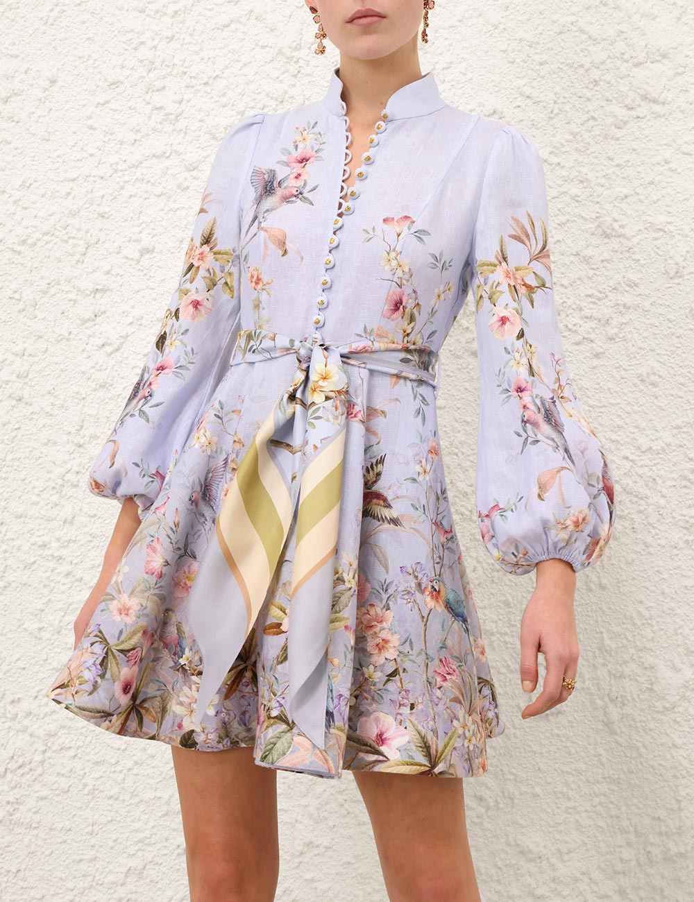 REBELLION BUTTON MINI DRESS - 2