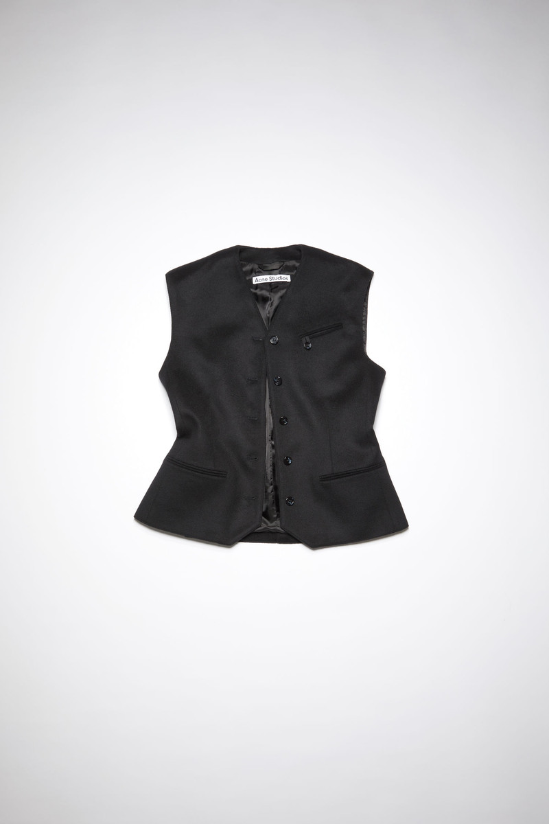 Fitted suit vest - Black 4