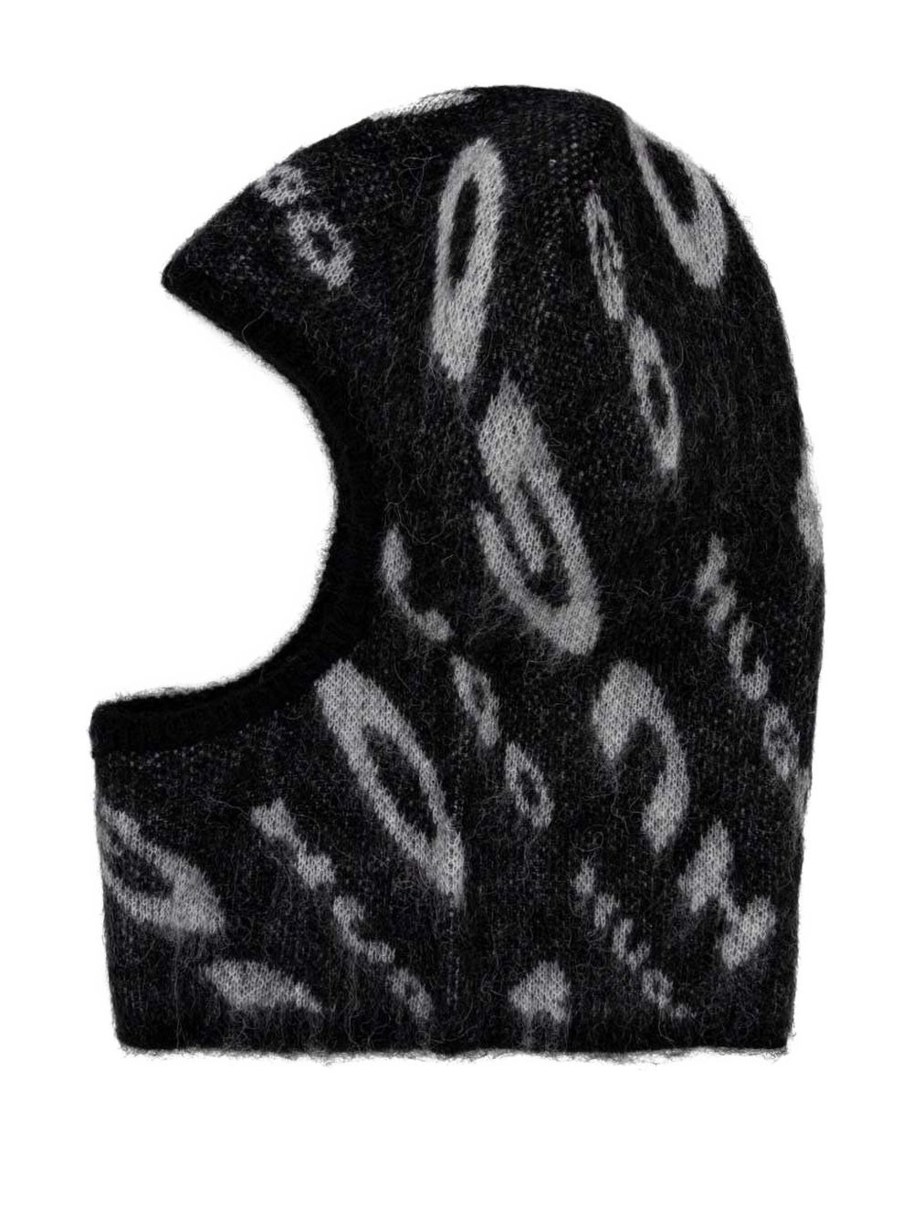 logo-intarsia balaclava - 2