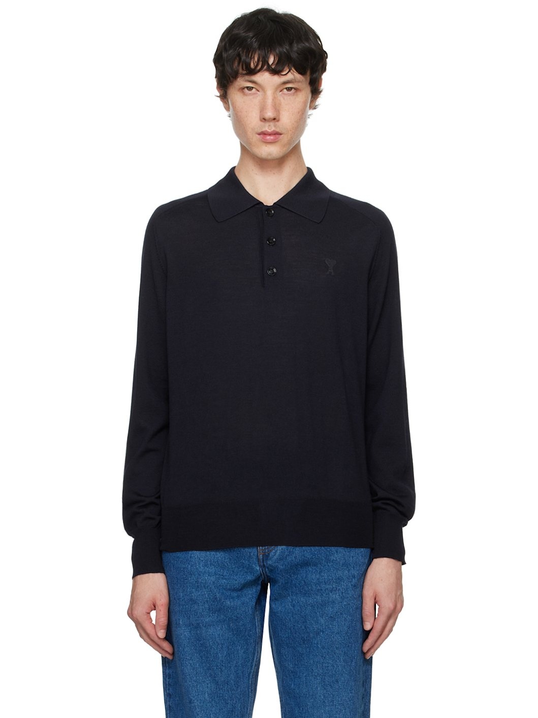 Navy Ami De Cœur Polo - 1