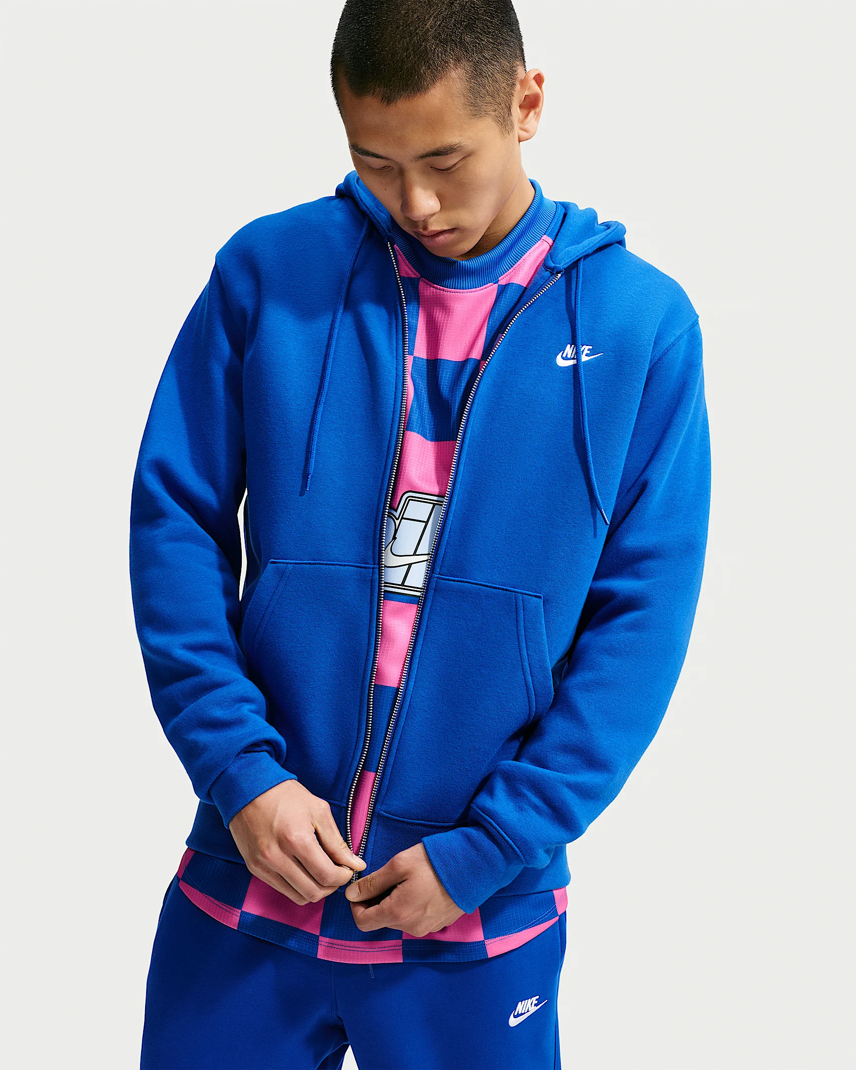 Nike Club Men's Full-Zip Fleece Hoodie - 1