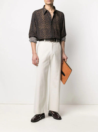 TOM FORD leopard-print long-sleeve shirt outlook