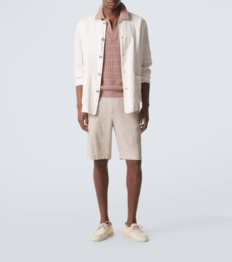 Canali Linen Bermuda shorts outlook