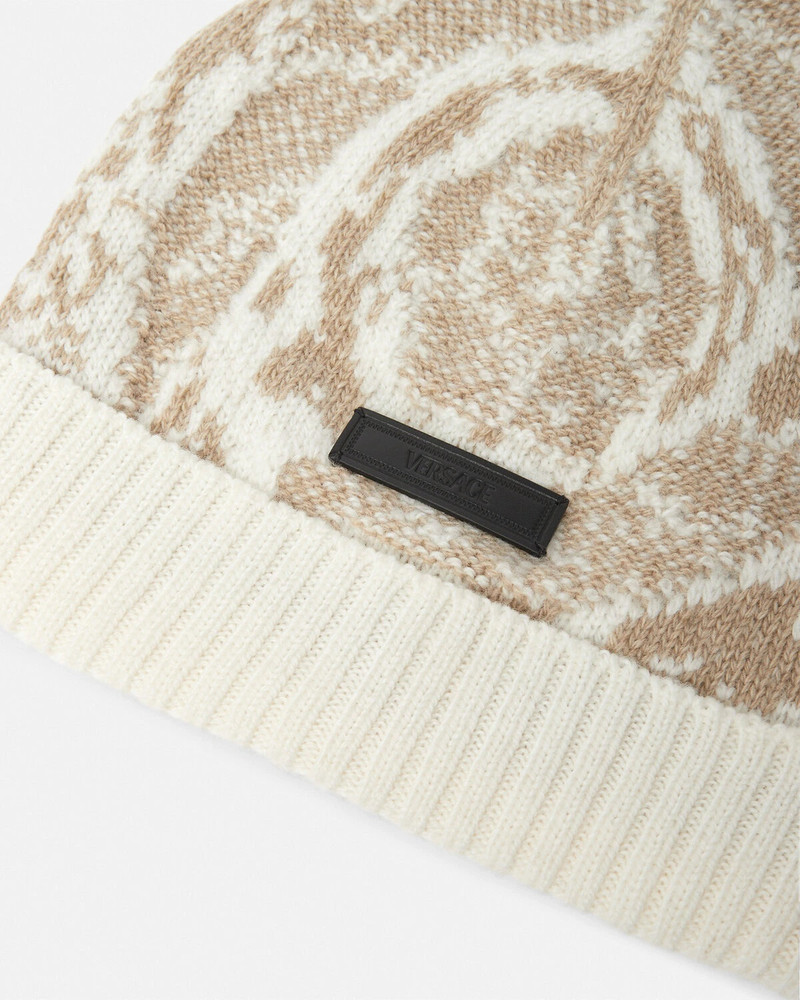 VERSACE Barocco Jacquard Knit Beanie outlook