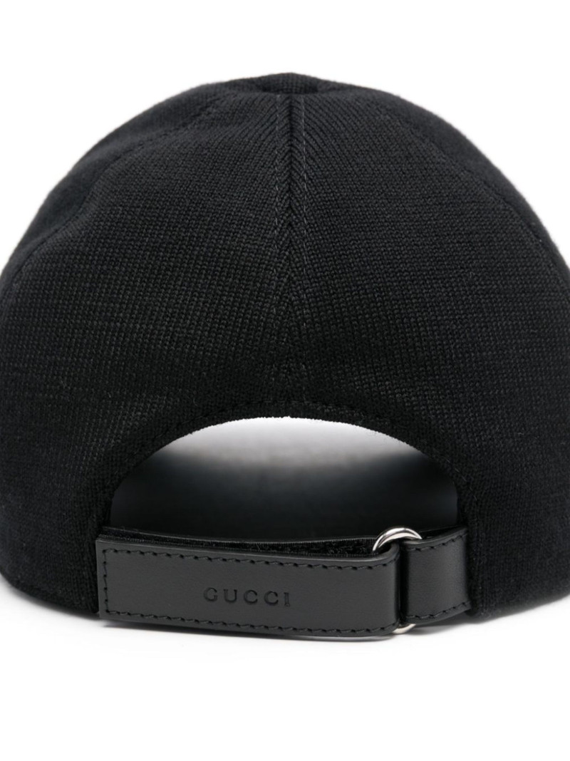 GUCCI embroidered wool baseball cap outlook
