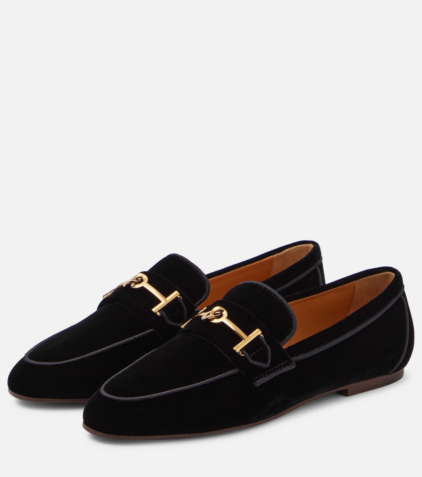 Embellished velvet loafers - 5