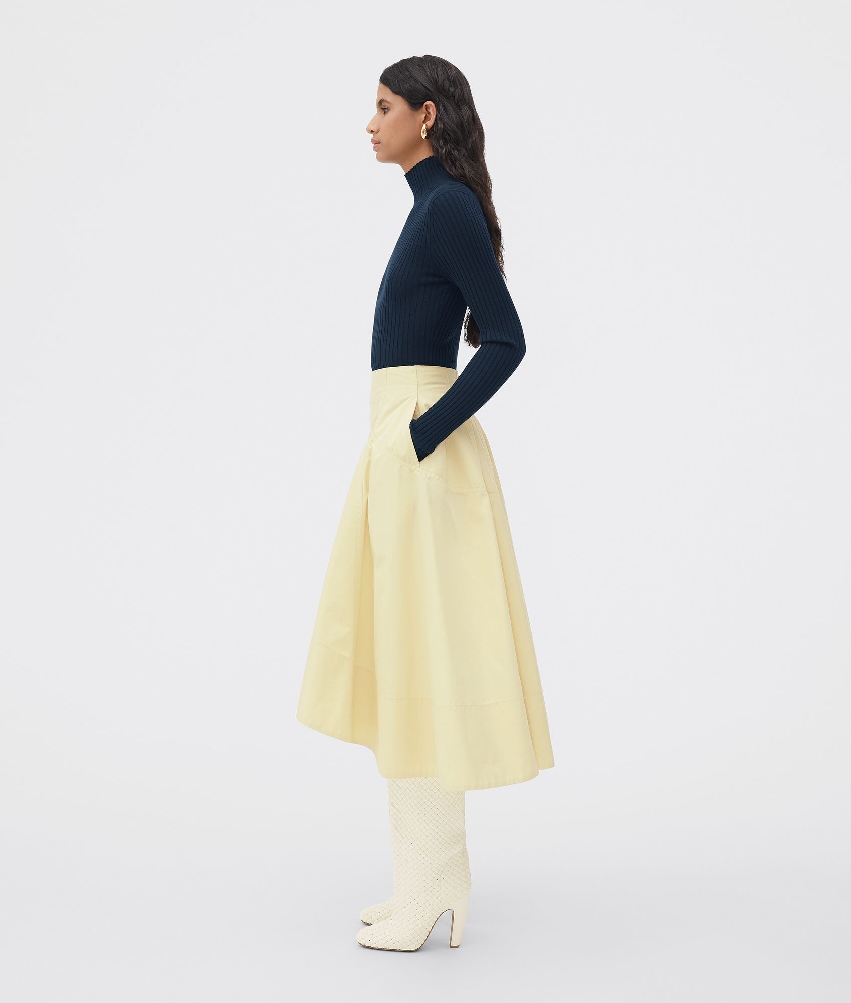 compact cotton skirt - 2