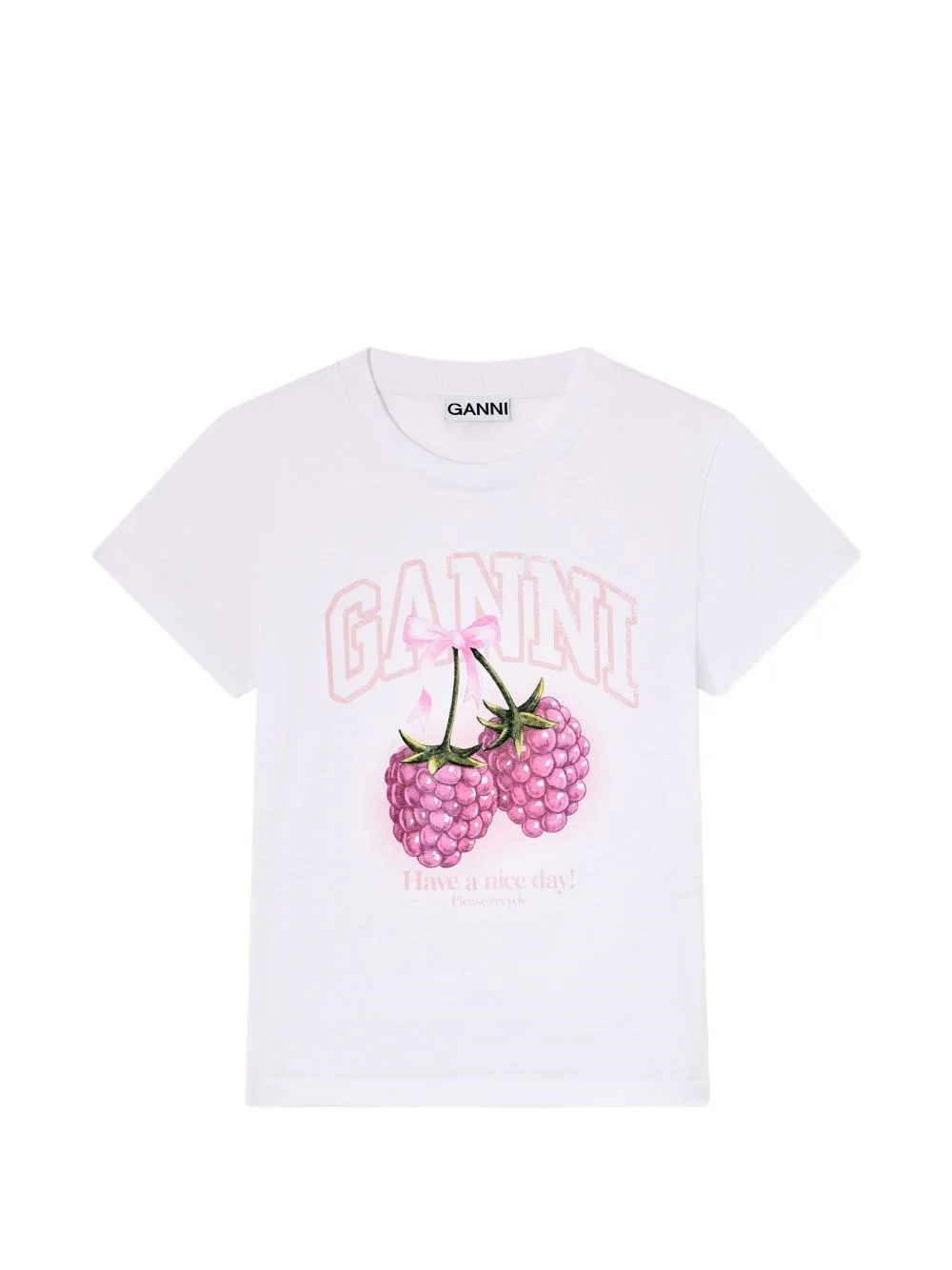 Raspberry cotton t-shirt - 1