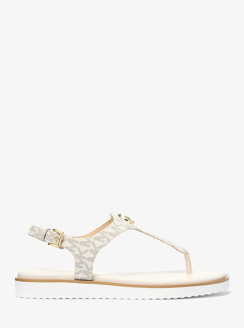 Val Signature Logo Thong Sandal 1