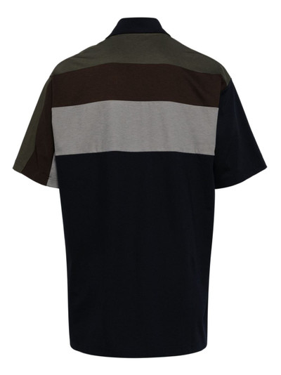 Kolor geometric-print polo shirt outlook