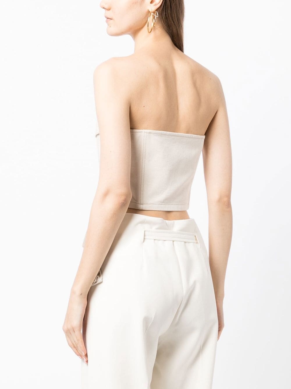 pocket denim corset - 4