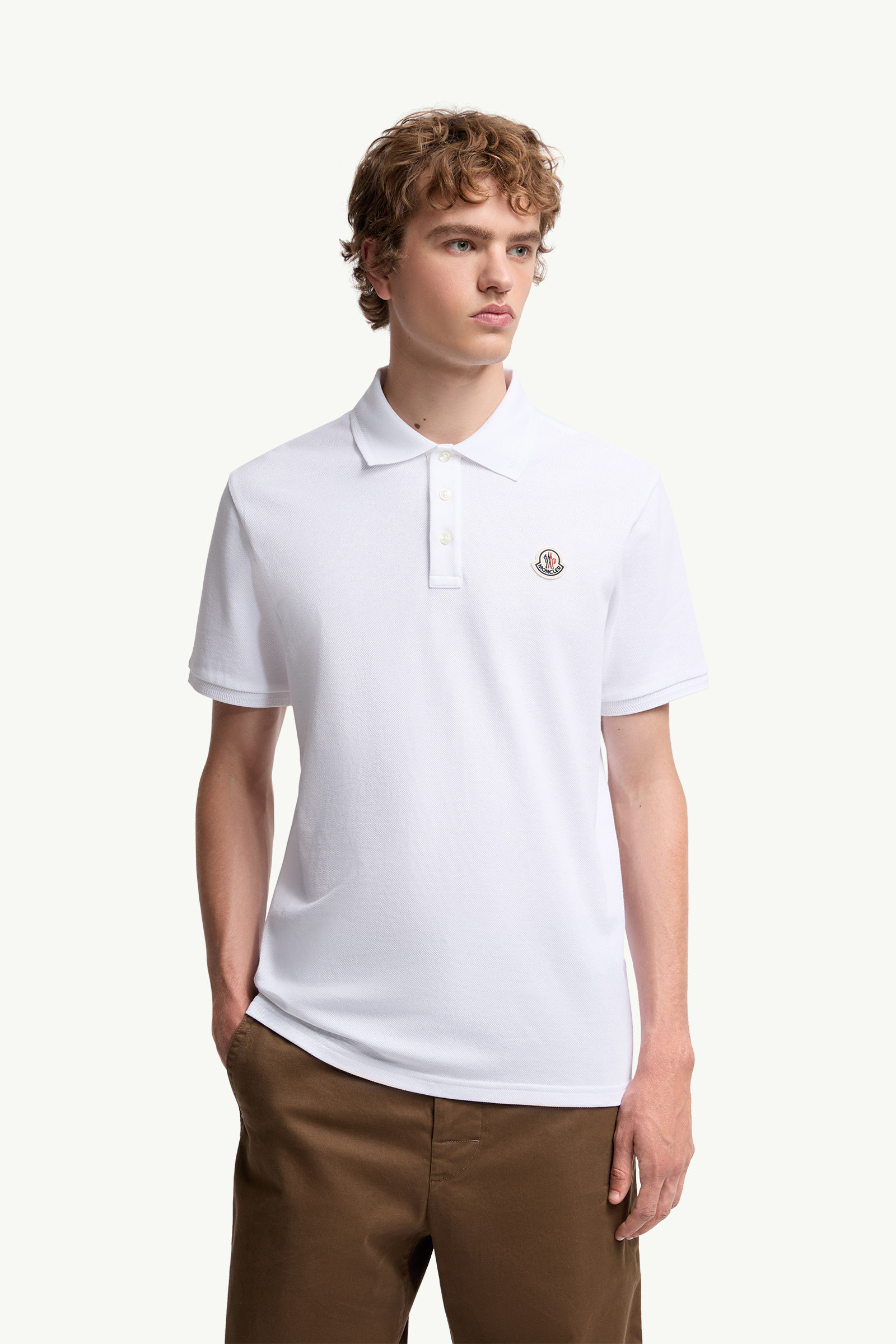 Logo Patch Cotton Piquet Polo Shirt - 3