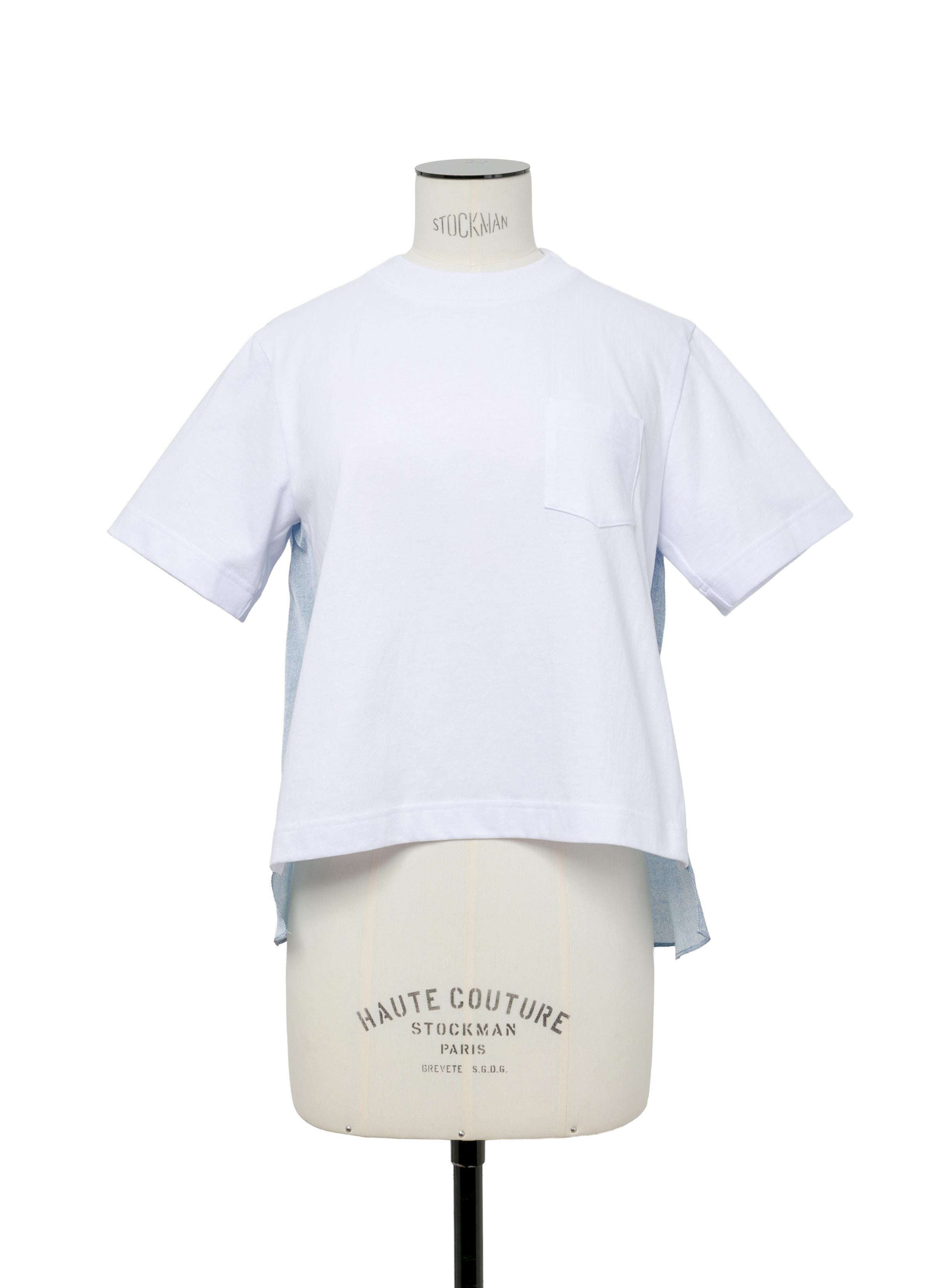 Denim x Cotton Jersey T-Shirt - 2
