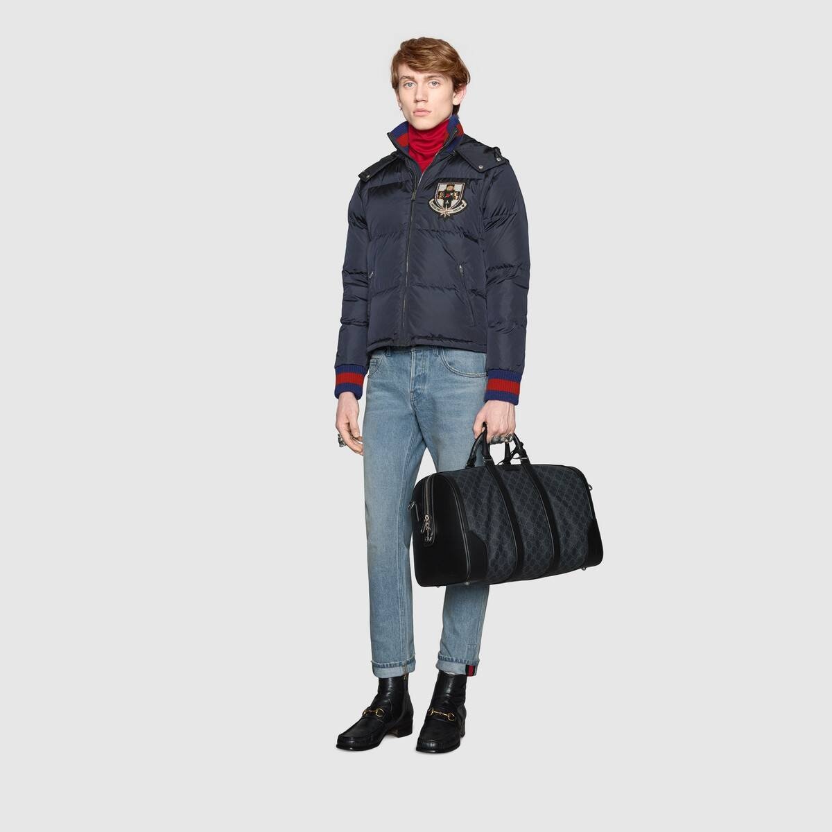 GG Black carry-on duffle - 5