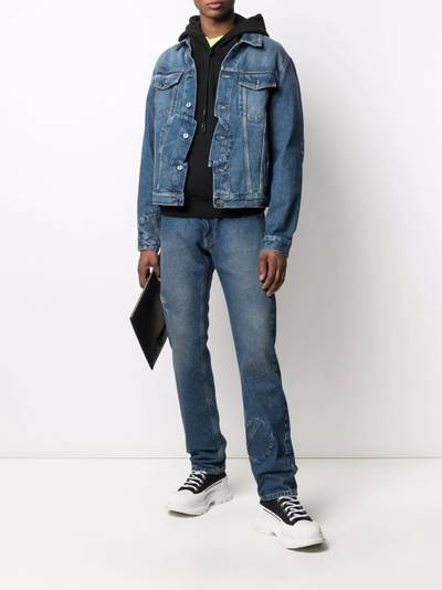 Off-White logo-print slim-fit jeans outlook