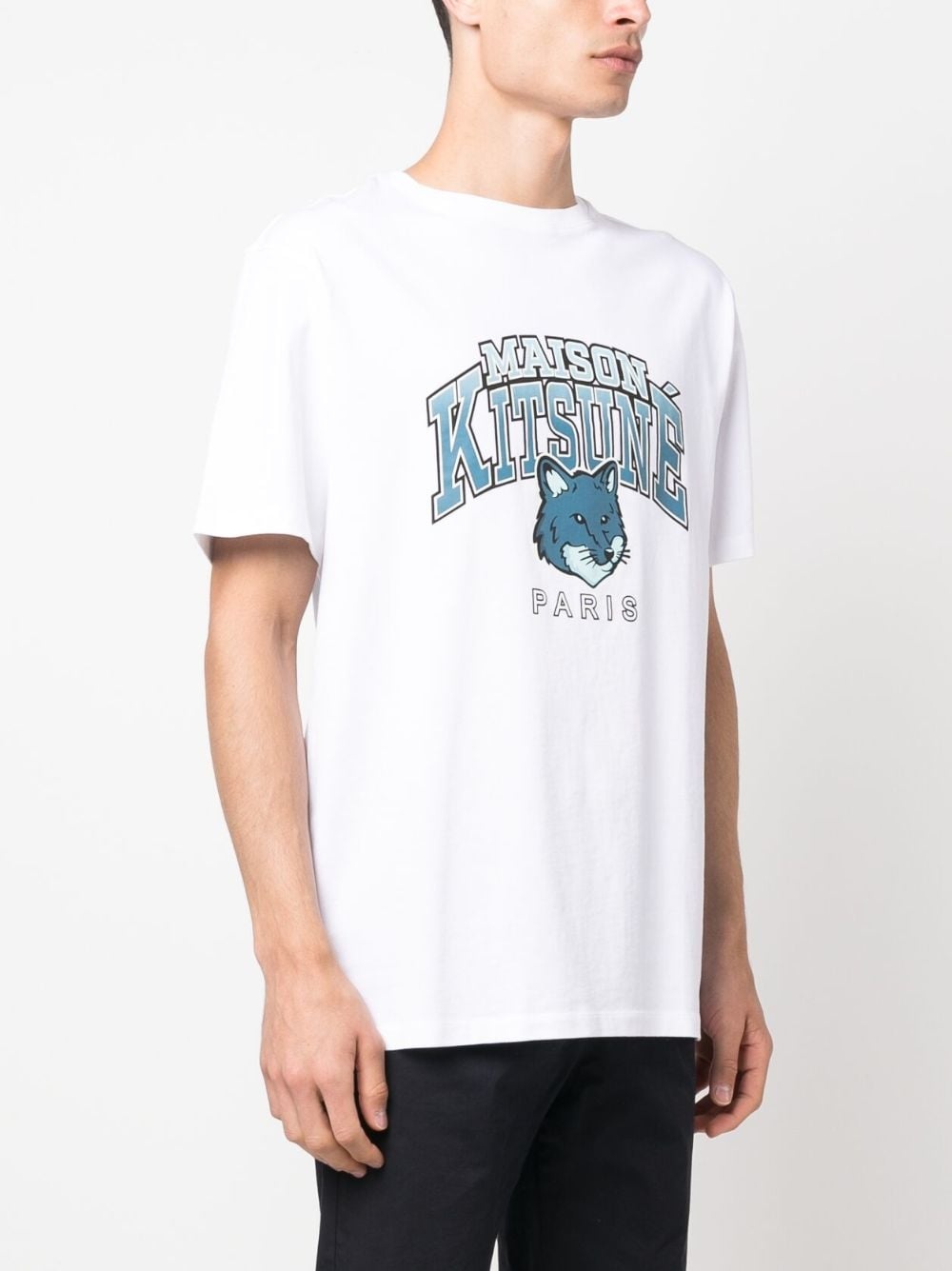 logo-print cotton T-shirt - 3